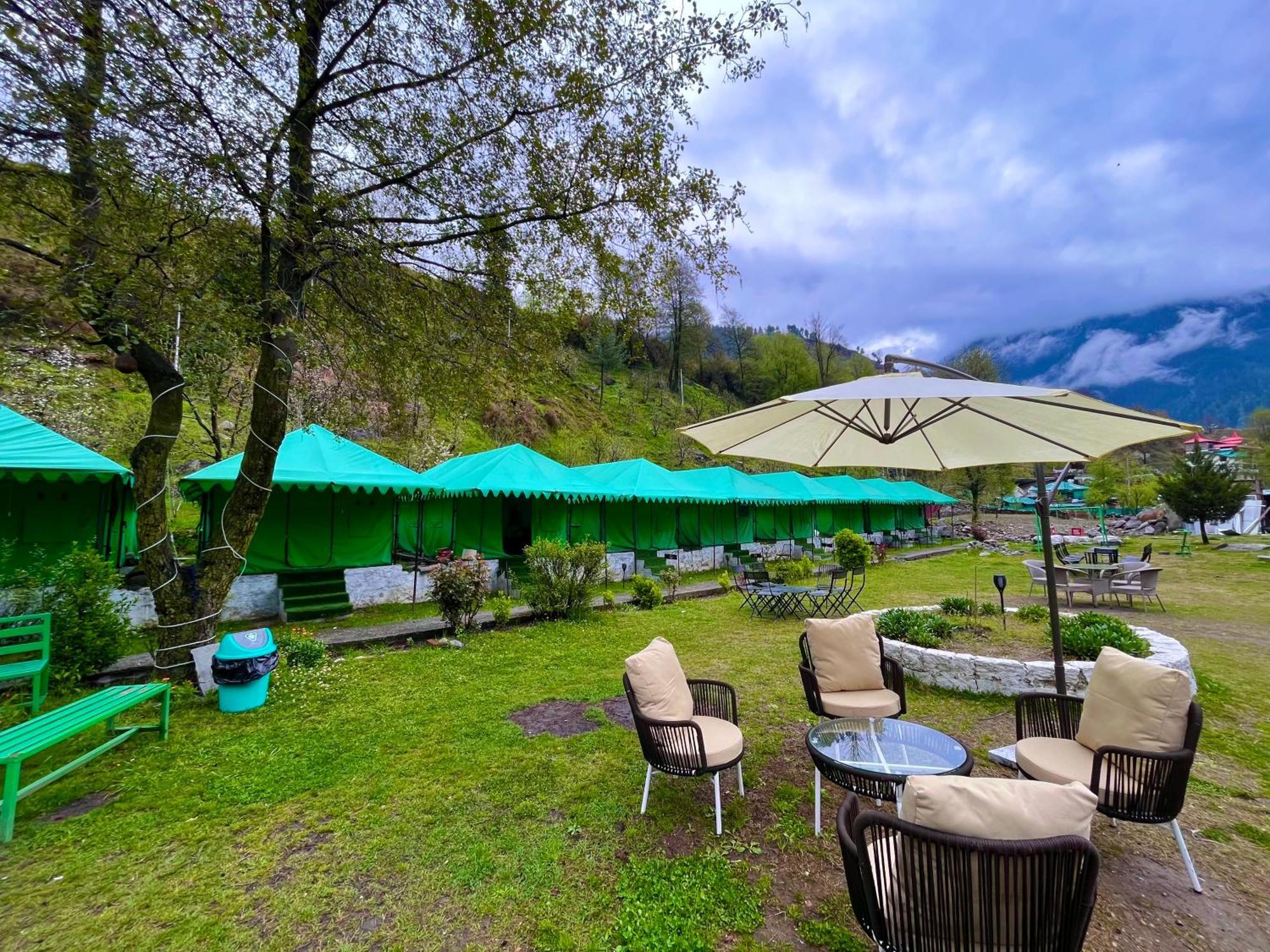 Himalayan Riverside Swiss Cottage Tents, Manali 外观 照片