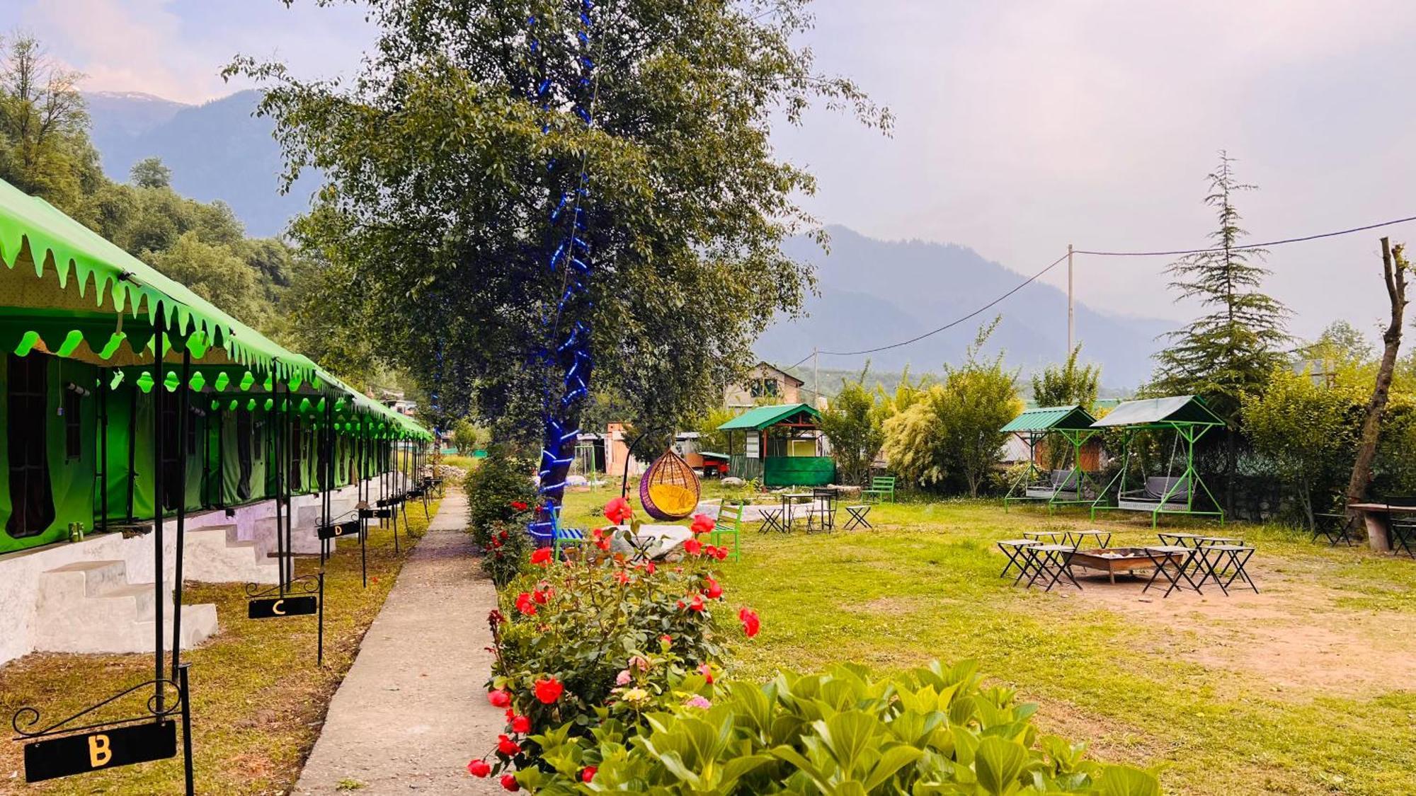 Himalayan Riverside Swiss Cottage Tents, Manali 外观 照片