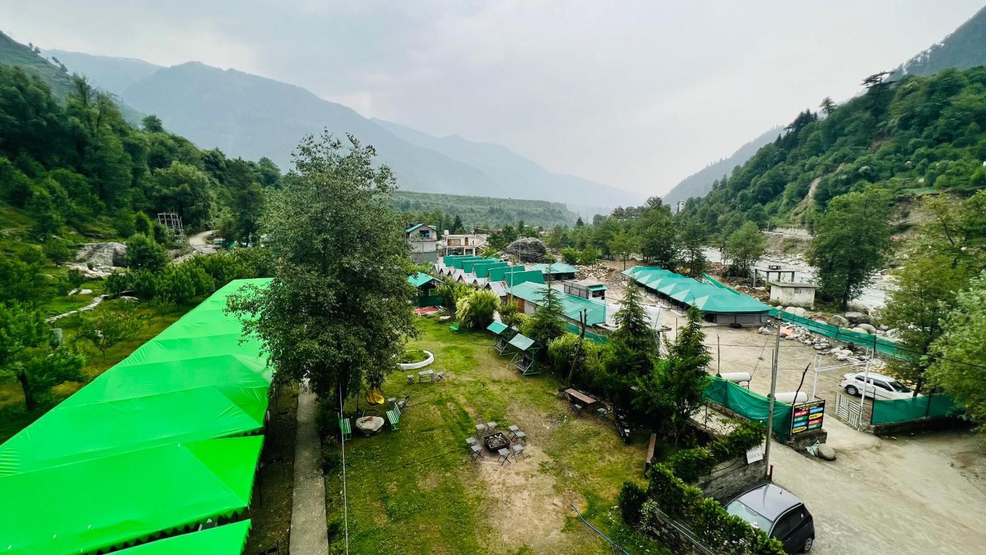 Himalayan Riverside Swiss Cottage Tents, Manali 外观 照片